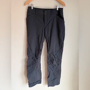 REI Pants Womens Size 10 Soft Shell Hiking Pants Stretch Roll Up Convertible